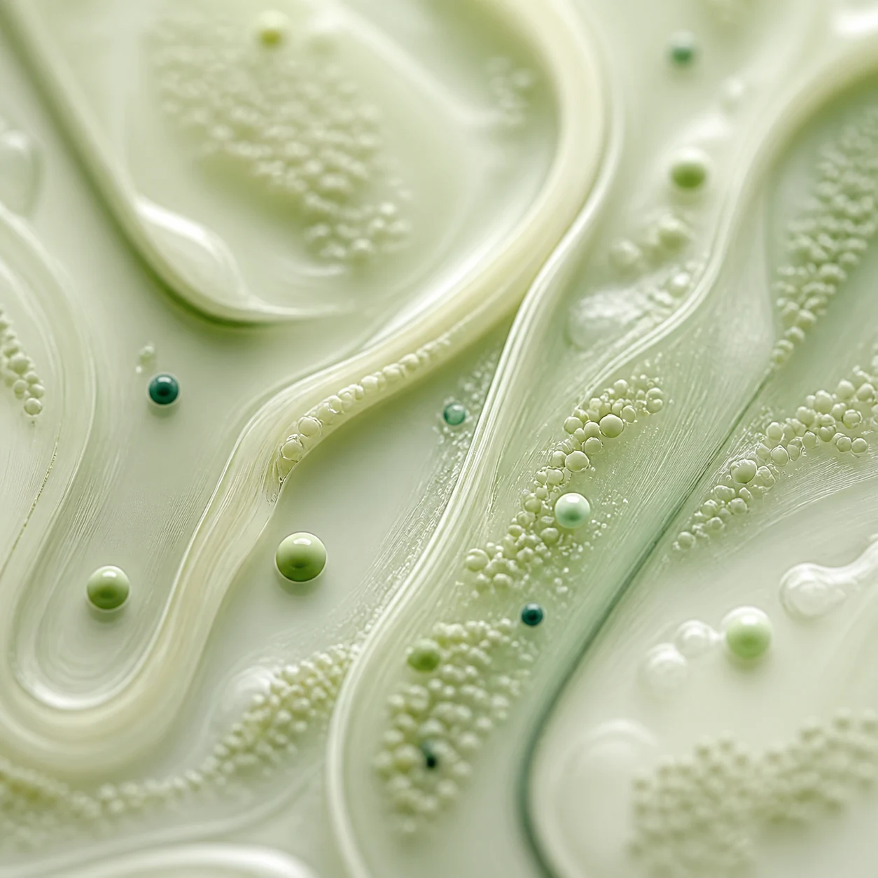 Abstract microfluidic assay surface